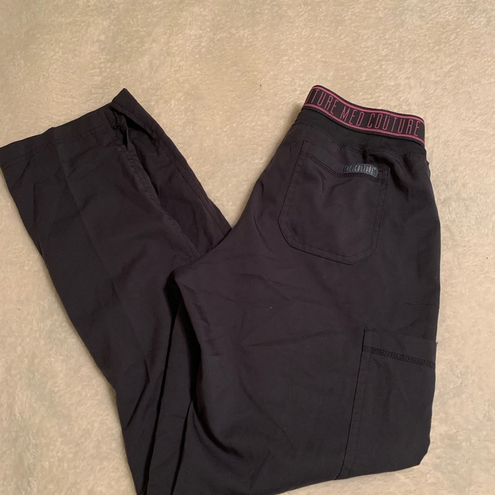 Grey Med Couture Scrub Pants. Size XS
